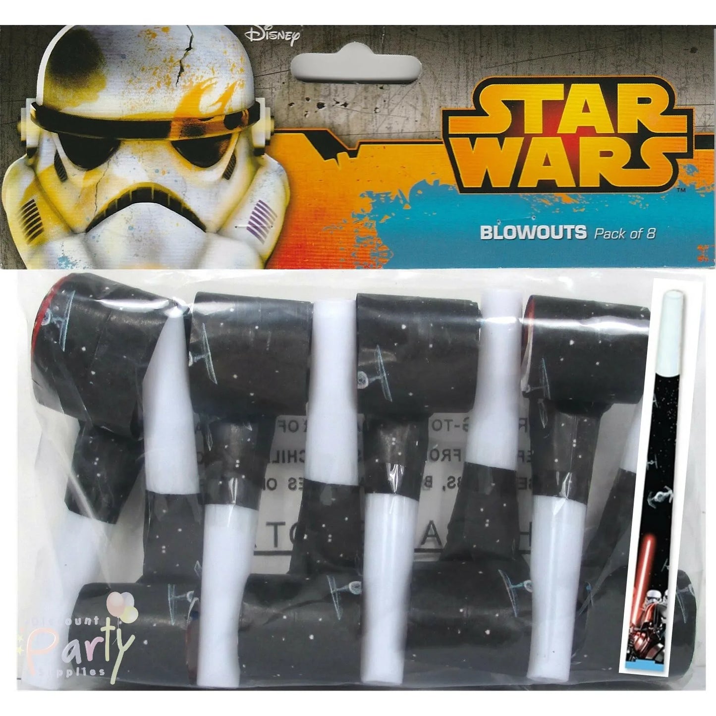 STAR WARS PARTY BLOWOUTS - PACK OF 8