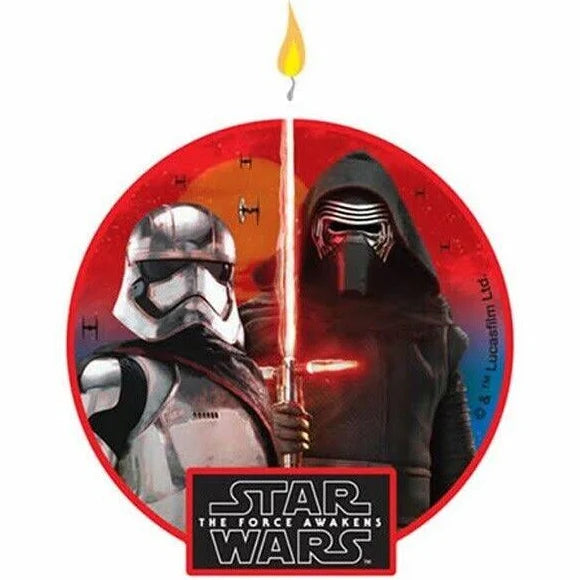 STAR WARS THE FORCE AWAKENS BIRTHDAY CANDLE