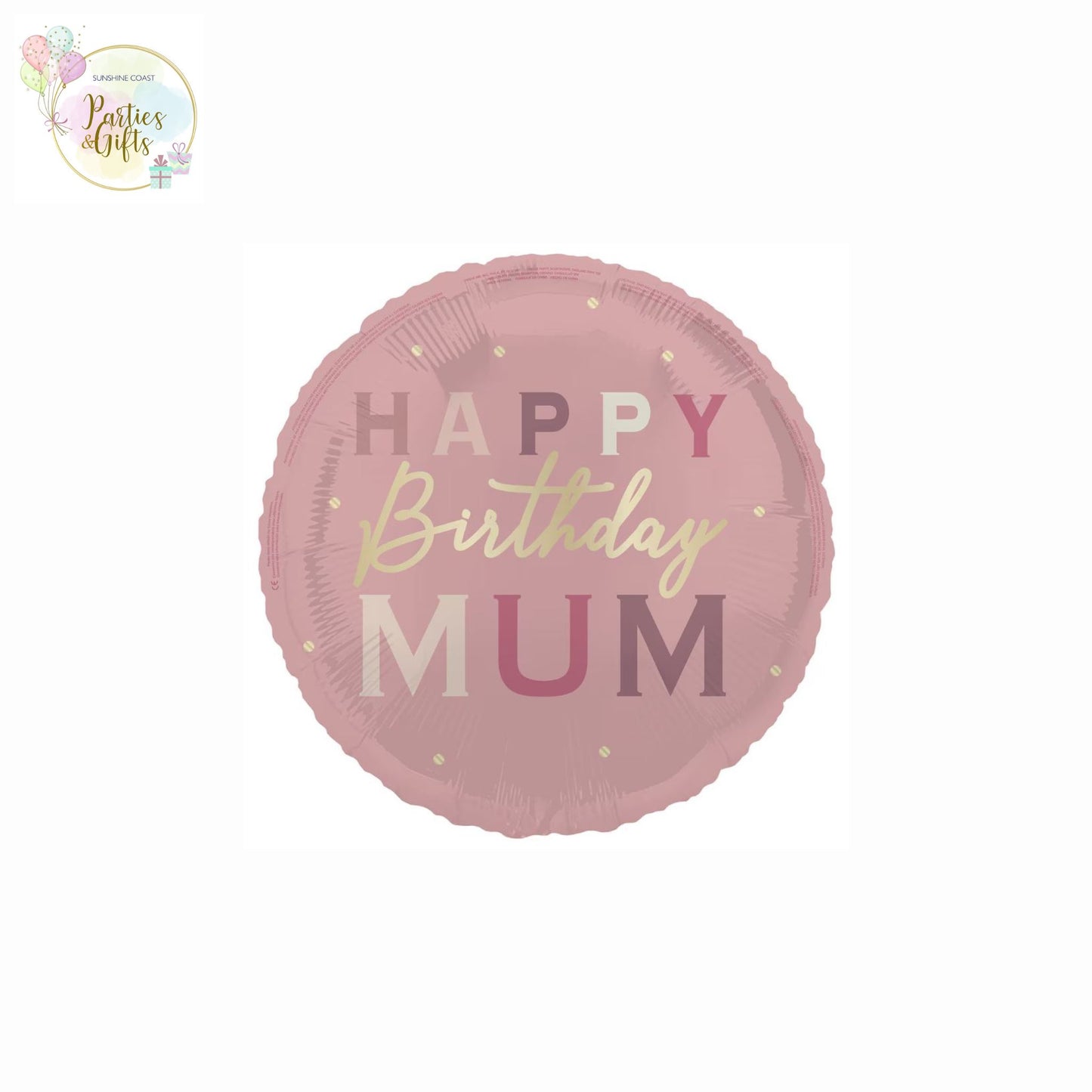 HAPPY BIRTHDAY MUM FOIL BALLOON - 45CM