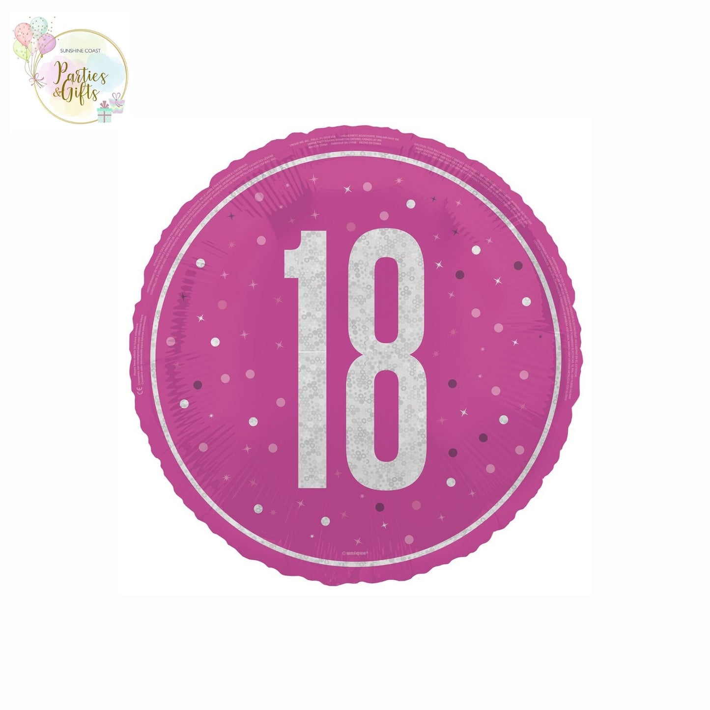 PINK 18TH BIRTHDAY FOIL BALLOON - 45.7CM