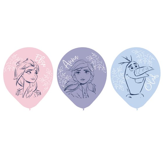 DISNEY FROZEN LATEX BALLONS 30CM - PACK OF 6