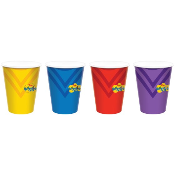 THE WIGGLES 266ML PAPER CUPS - PACK OF 8