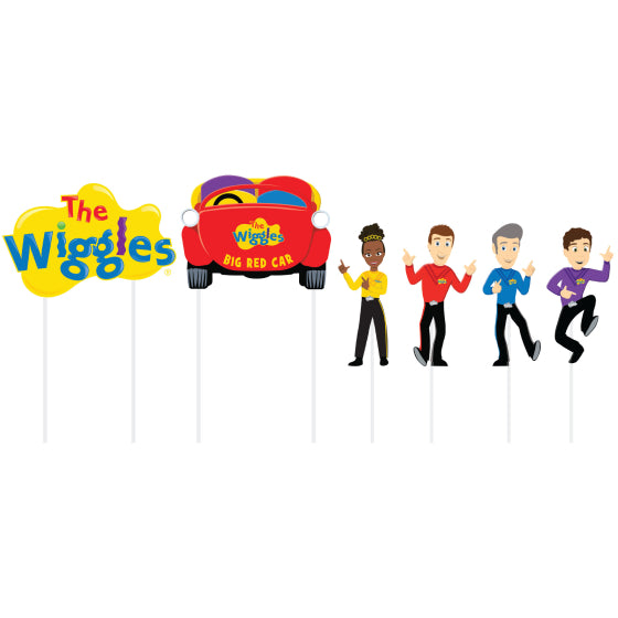 THE WIGGLES CAKE DECORATING KIT - 6 PACK