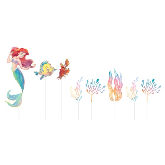 DISNEY PRINCESS LITTLE MERMAID CAKE TOPPER KIT - PACK OF 8