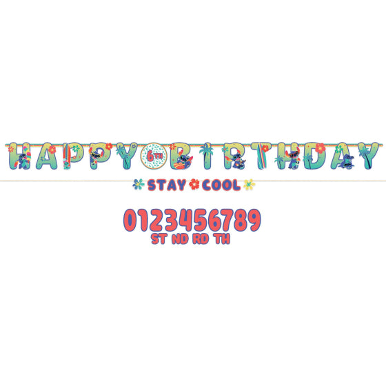 STITCH ADD AN AGE BIRTHDAY JUMBO LETTER BANNER KIT