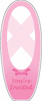 BALLERINA INVITATION SET - PACK OF 8