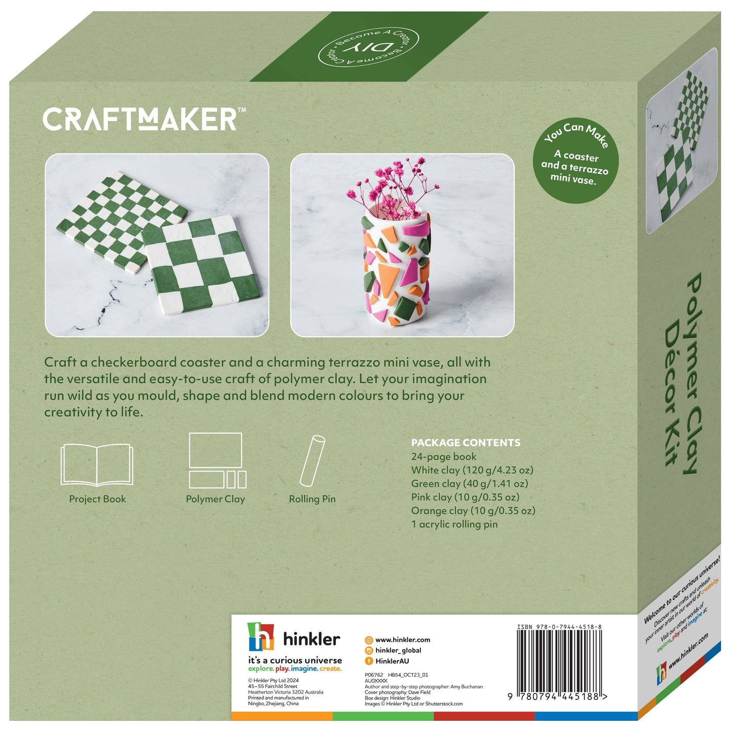 CRAFTMAKER POLYMER CLAY DECOR KIT
