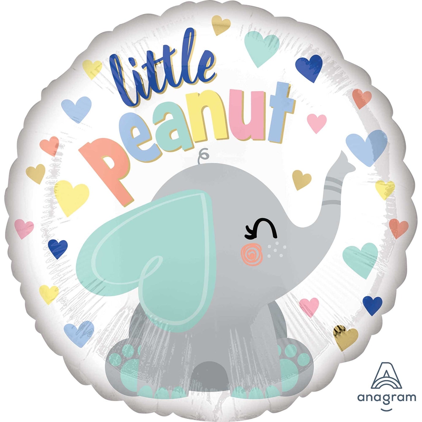 BABY SHOWER LITTLE PEANUT FOIL BALLOON - 45CM