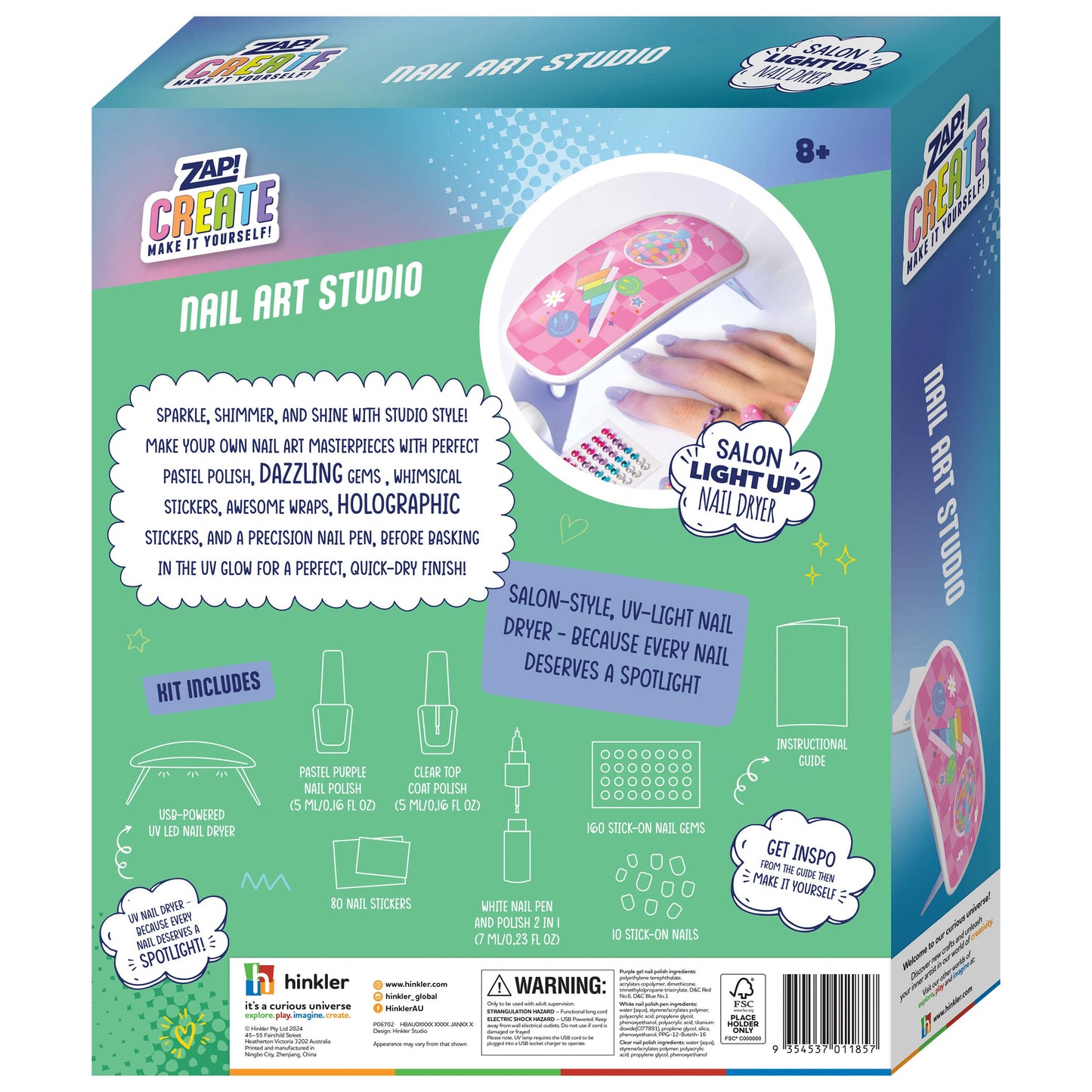 ZAP CREATE NAIL ART STUDIO KIT