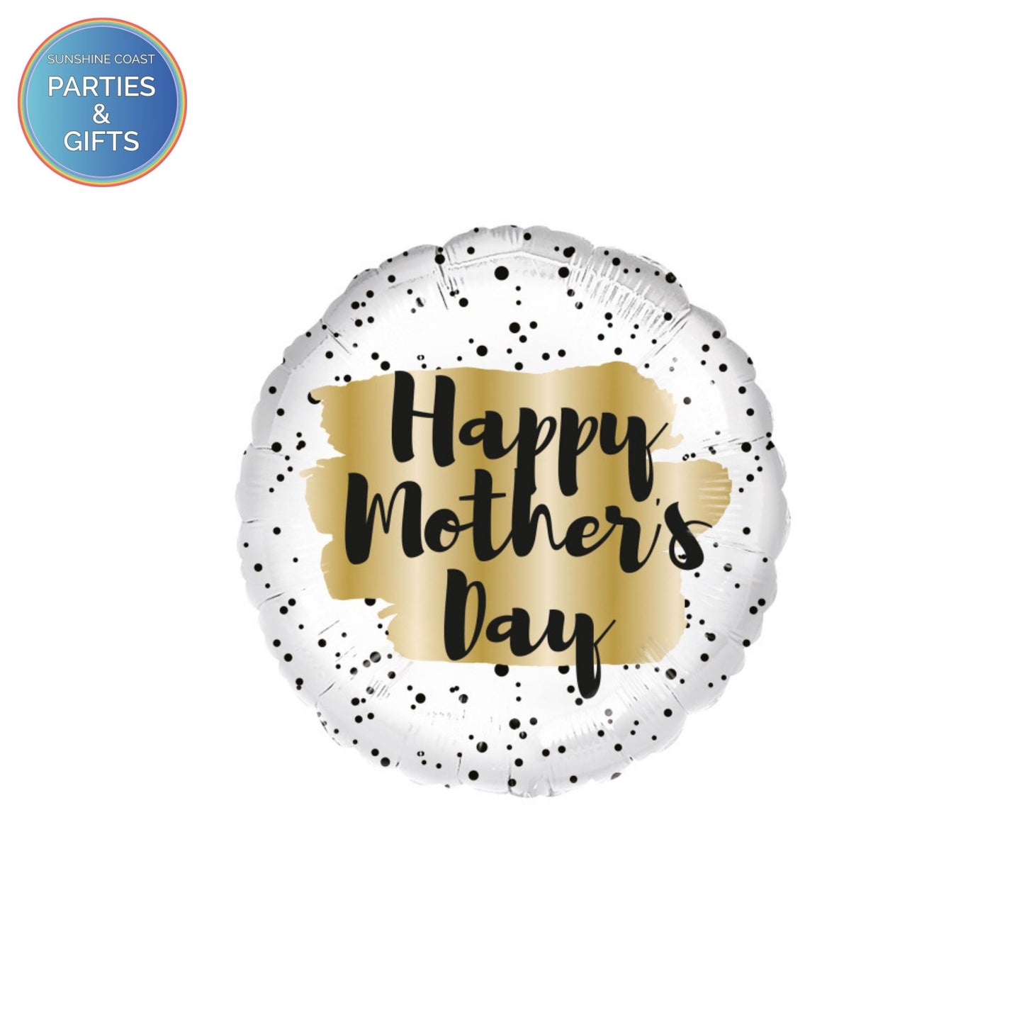 HAPPY MOTHER'S DAY GOLD SPOT FOIL BALLOON - 43CM
