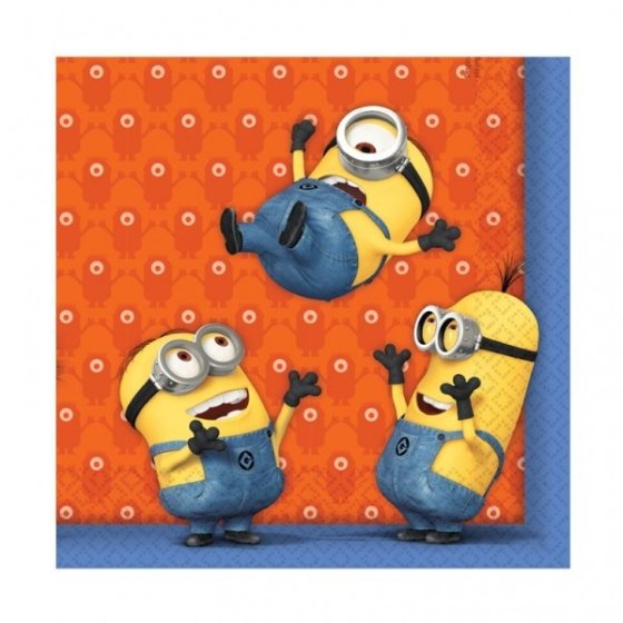 DESPICABLE ME MINIONS LUNCH NAPKINS - PACK OF 20