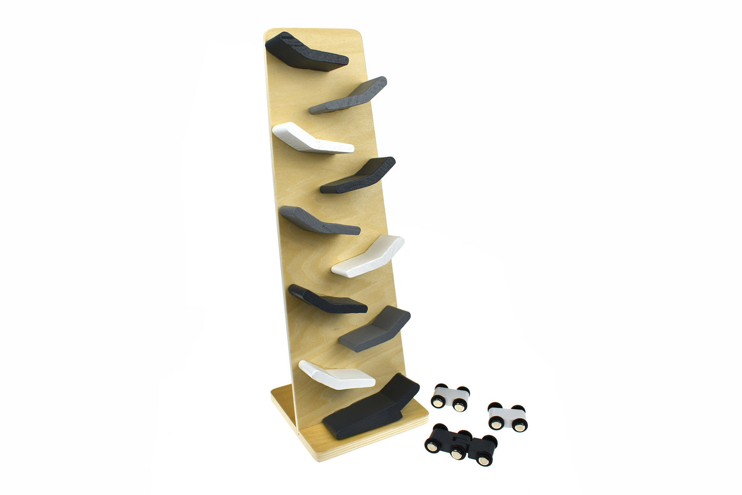 KAPER KIDZ WOODEN ROLLING CAR SET