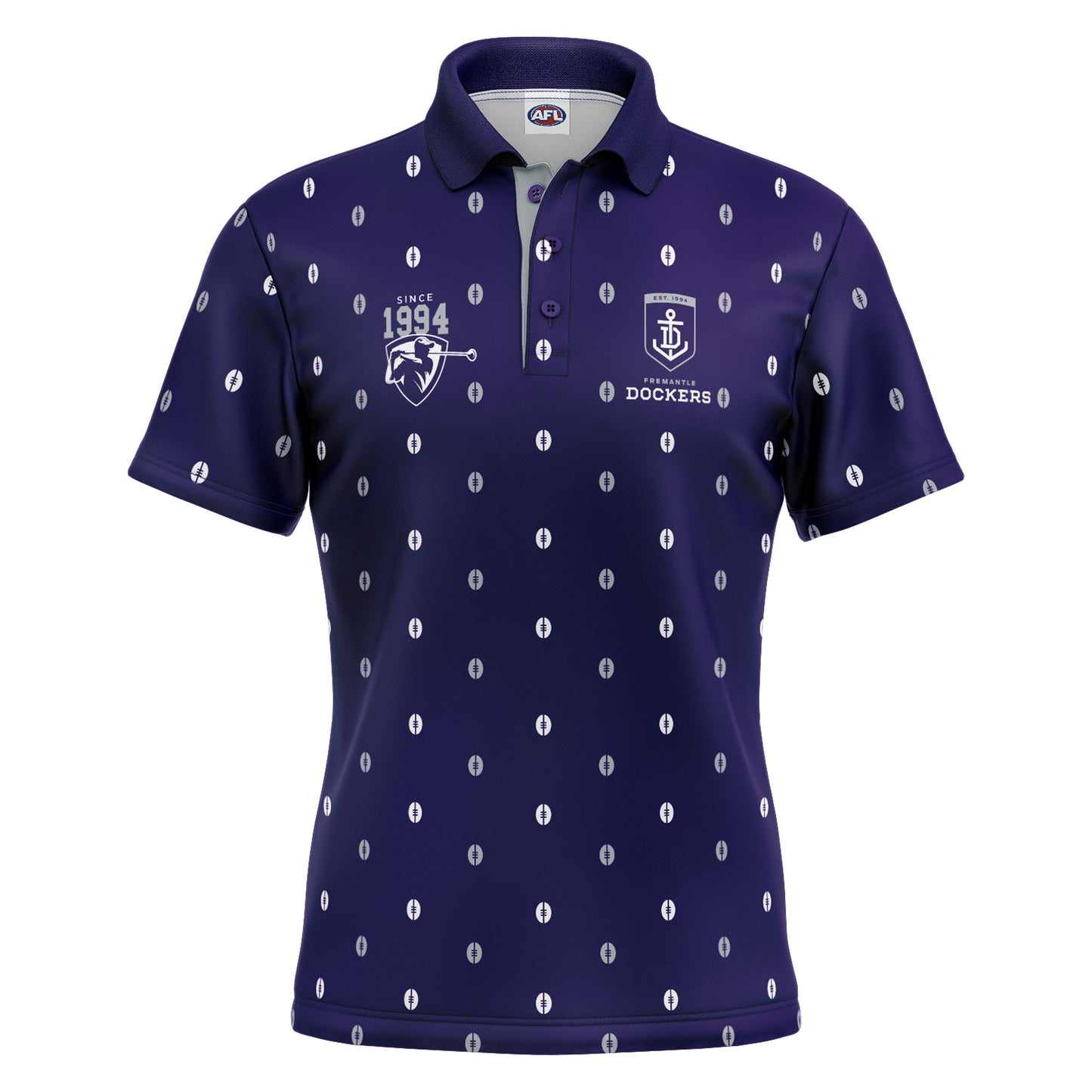 AFL MULLIGAN GOLF POLO SHIRT - FREMANTLE DOCKERS