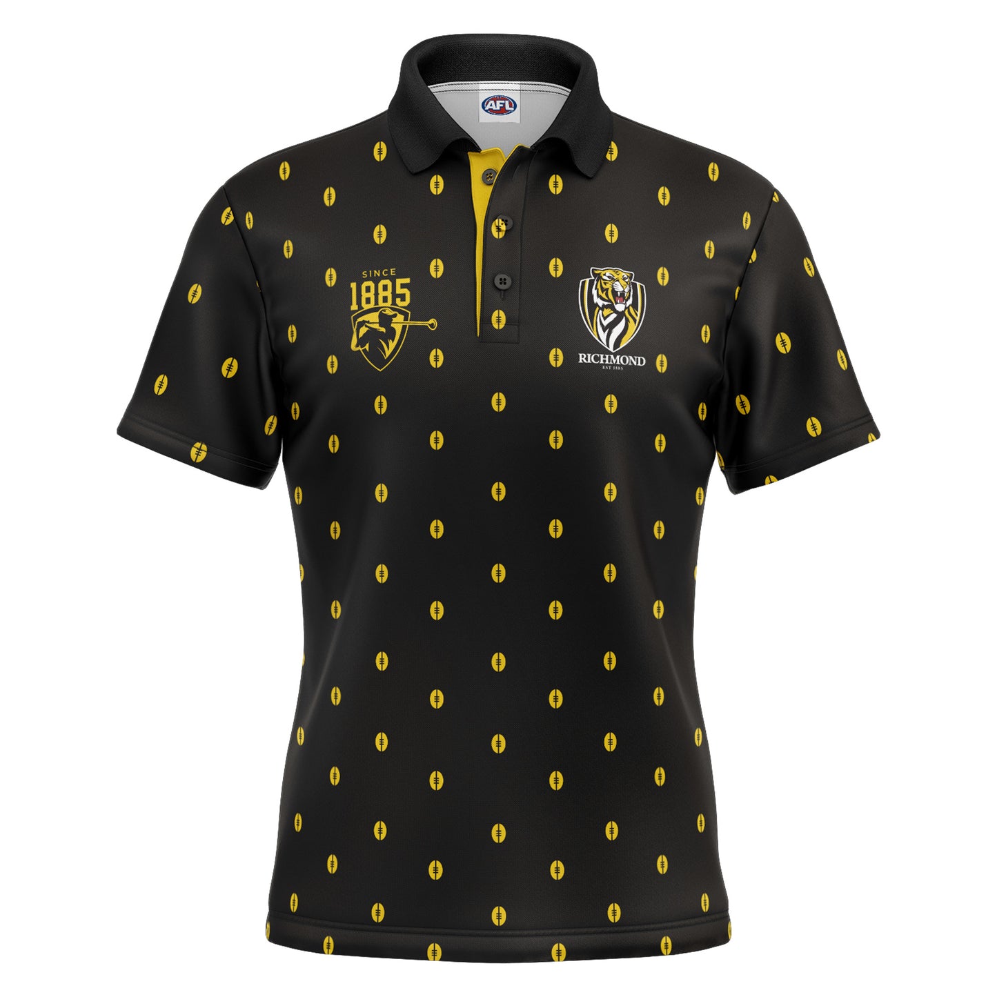 AFL MULLIGAN GOLF POLO SHIRT - RICHMOND TIGERS