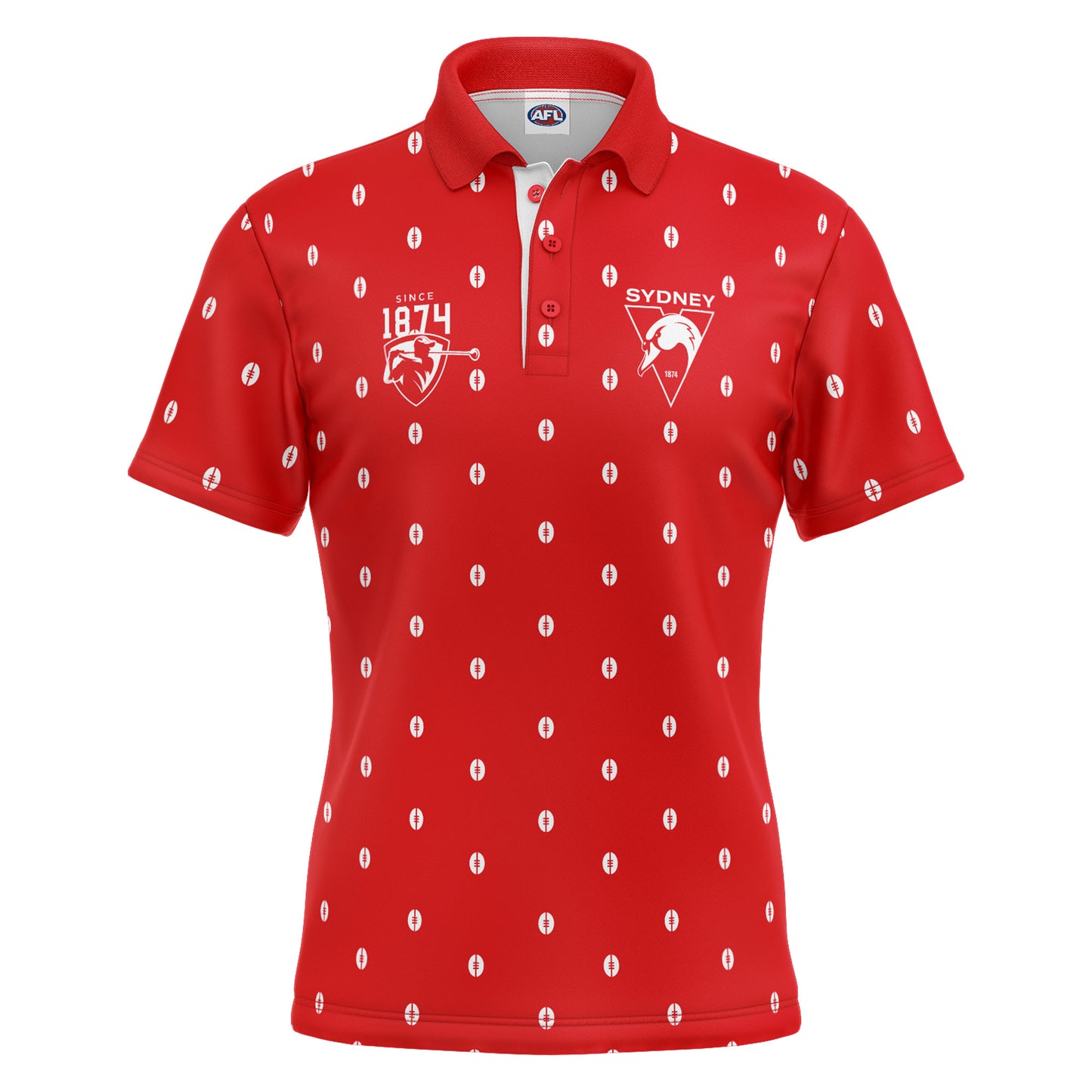 AFL MULLIGAN GOLF POLO SHIRT - SYDNEY SWANS
