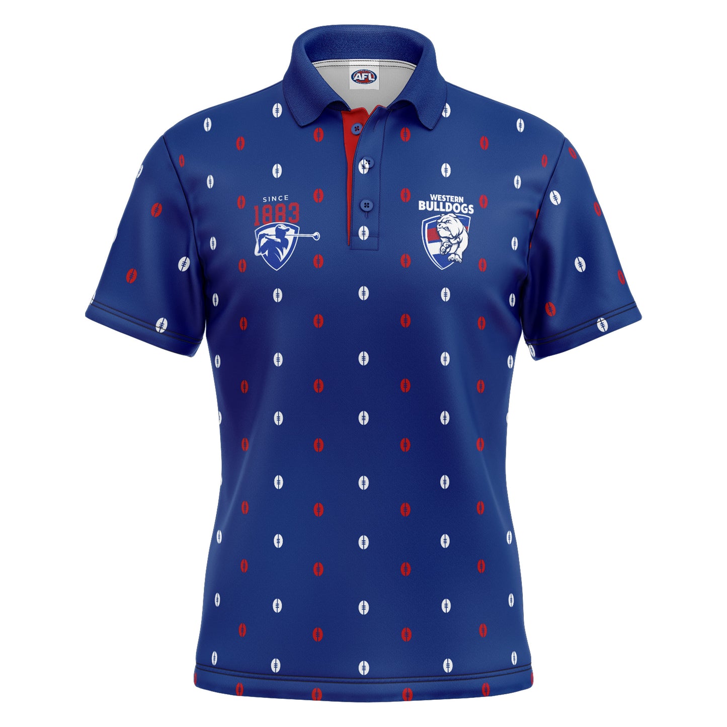 AFL MULLIGAN GOLF POLO SHIRT - WESTERN BULLDOGS