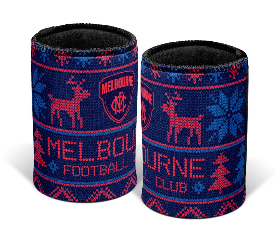AFL MELBOURNE DEMONS XMAS CAN COOLER