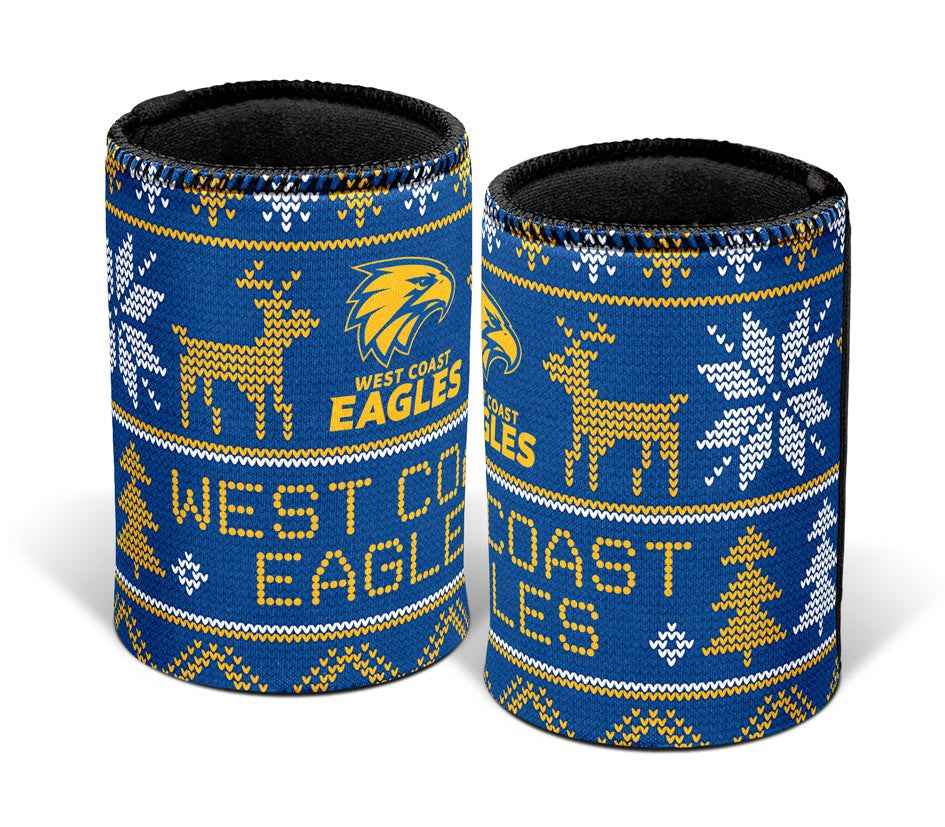 AFL WEST COAST EAGLES XMAS CAN COOLER