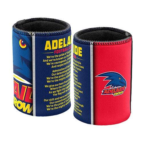 AFL ADELAIDE CROWS TEAM SONG CAN COOLER