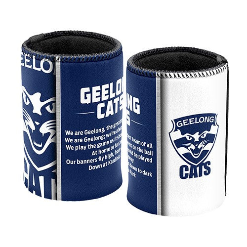 AFL GEELONG CATS TEAM SONG CAN COOLER