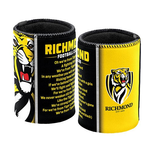 AFL RICHMOND TIGERS TEAM SONG CAN COOLER