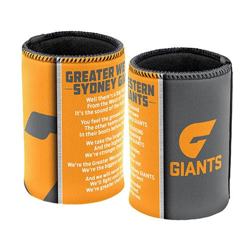 AFL GREAT WESTERN SYDNEY GIANTS TEAM SONG CAN COOLER