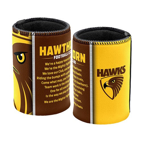 AFL HAWTHORN HAWKS TEAM SONG CAN COOLER