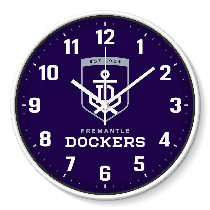 AFL WALL CLOCK - FREMANTLE DOCKERS