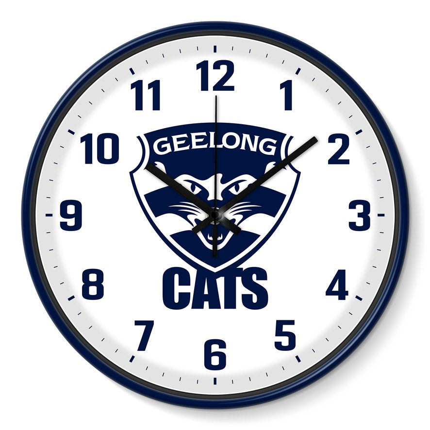 AFL WALL CLOCK - GEELONG CATS