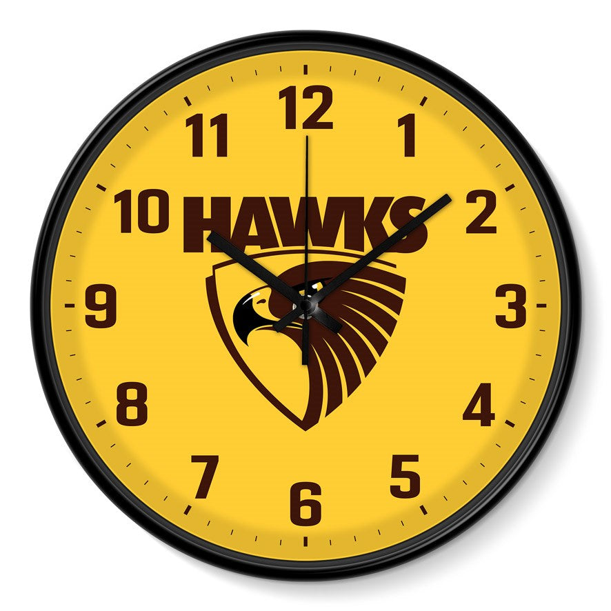 AFL WALL CLOCK - HAWTHORN HAWKS