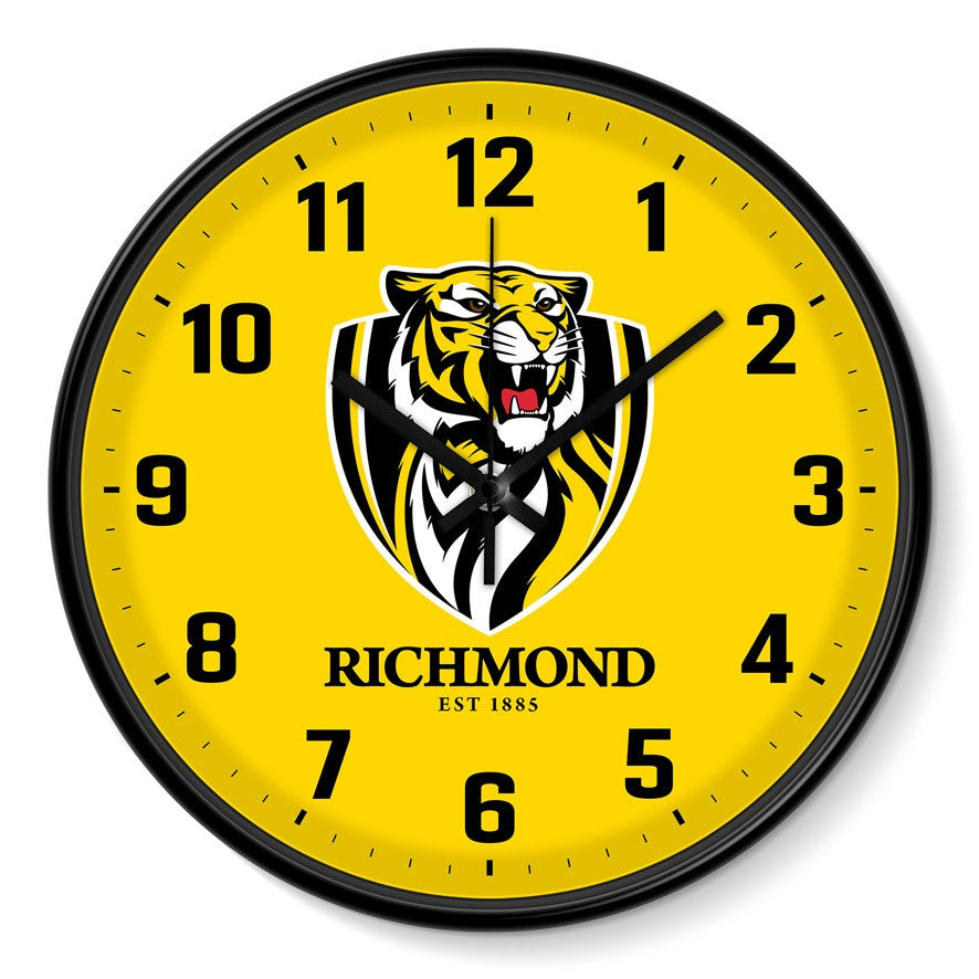 AFL WALL CLOCK - RICHMOND TIGERS