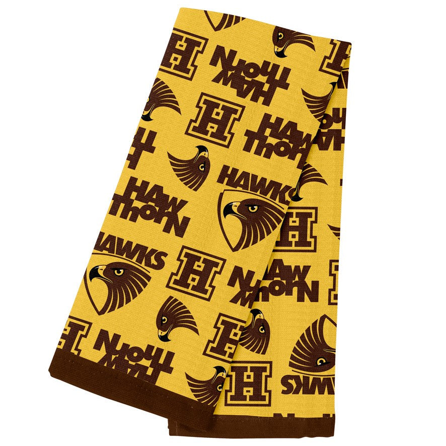 AFL HAWTHORN HAWKS TEA TOWEL