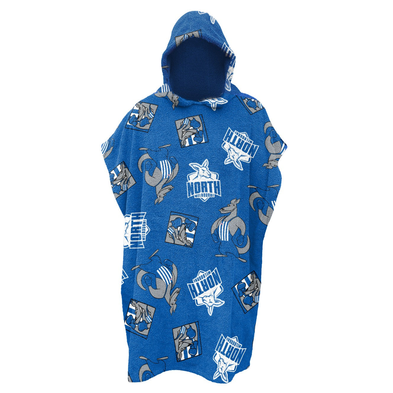 AFL YOUTH HOODED BEACH TOWEL - NORTH MELBOURNE KANGAROOS