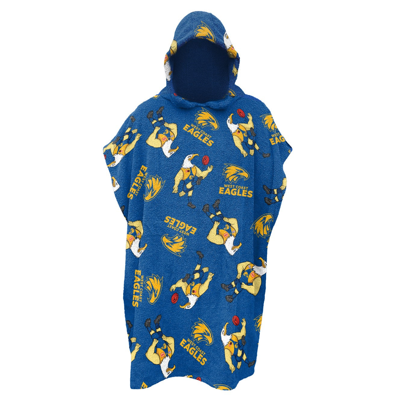 AFL YOUTH HOODED BEACH TOWEL - WEST COAST EAGLES