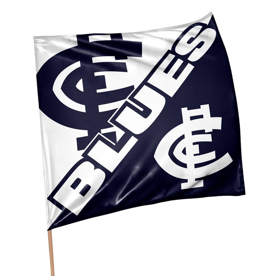 AFL SUPPORTER 70CM FLAG - CARLTON BLUES
