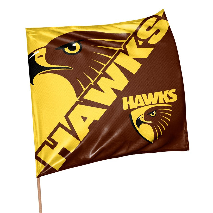 AFL SUPPORTER 70CM FLAG - HAWTHORN HAWKS