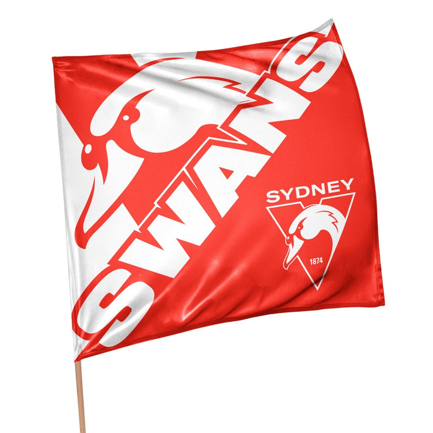 AFL SUPPORTER 70CM FLAG - SYDNEY SWANS