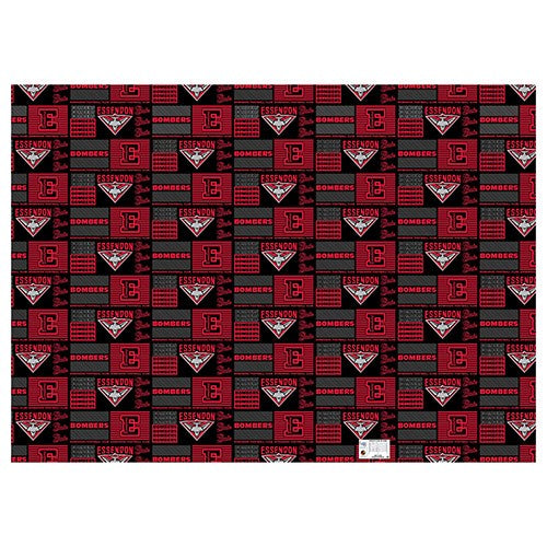 AFL ESSENDON BOMBERS GIFT WRAPPING PAPER