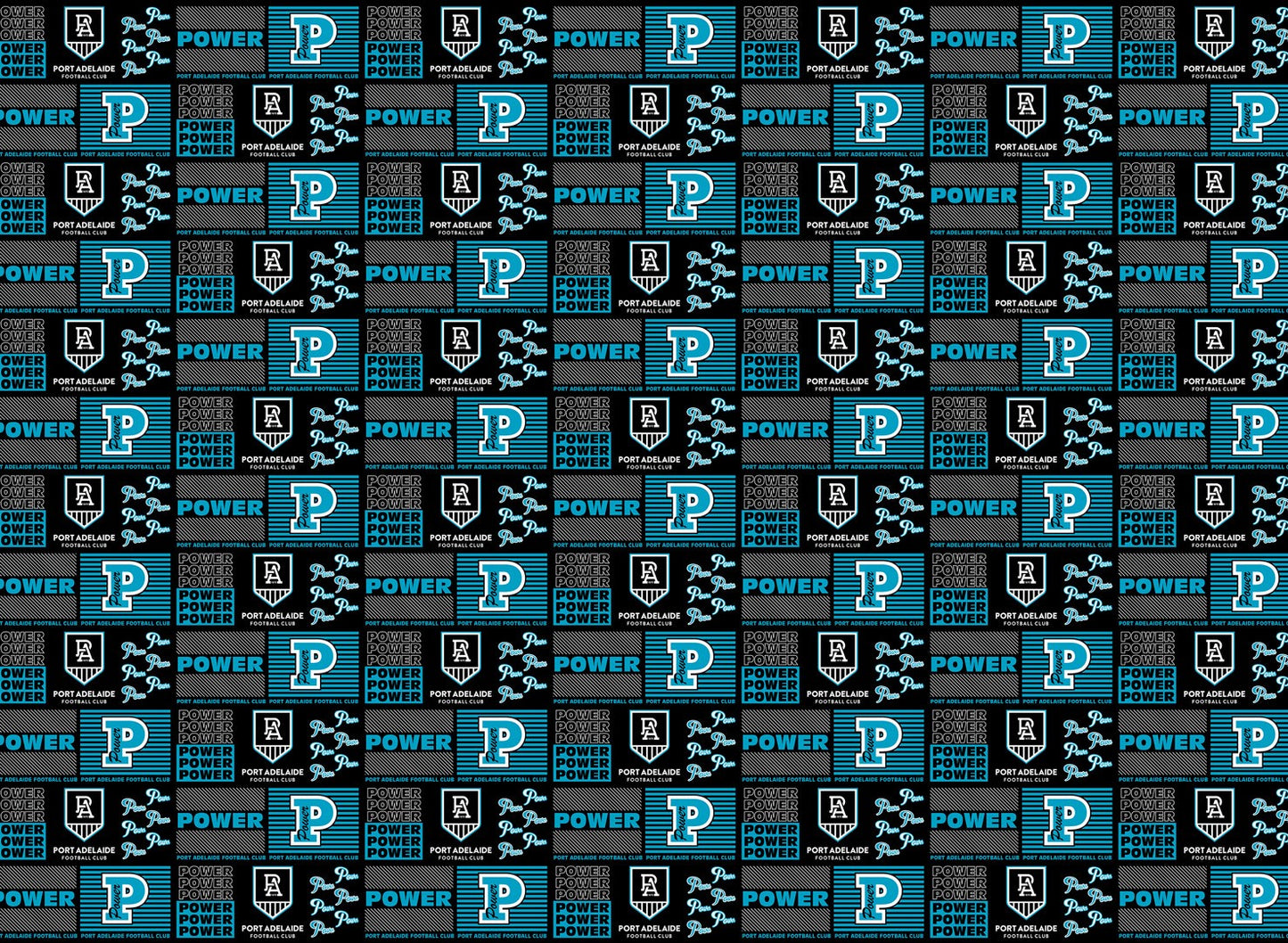 AFL PORT ADELAIDE POWER GIFT WRAPPING PAPER