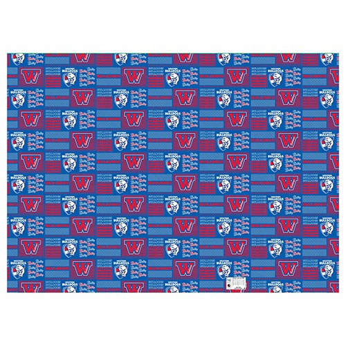 AFL WESTERN BULLDOGS GIFT WRAPPING PAPER