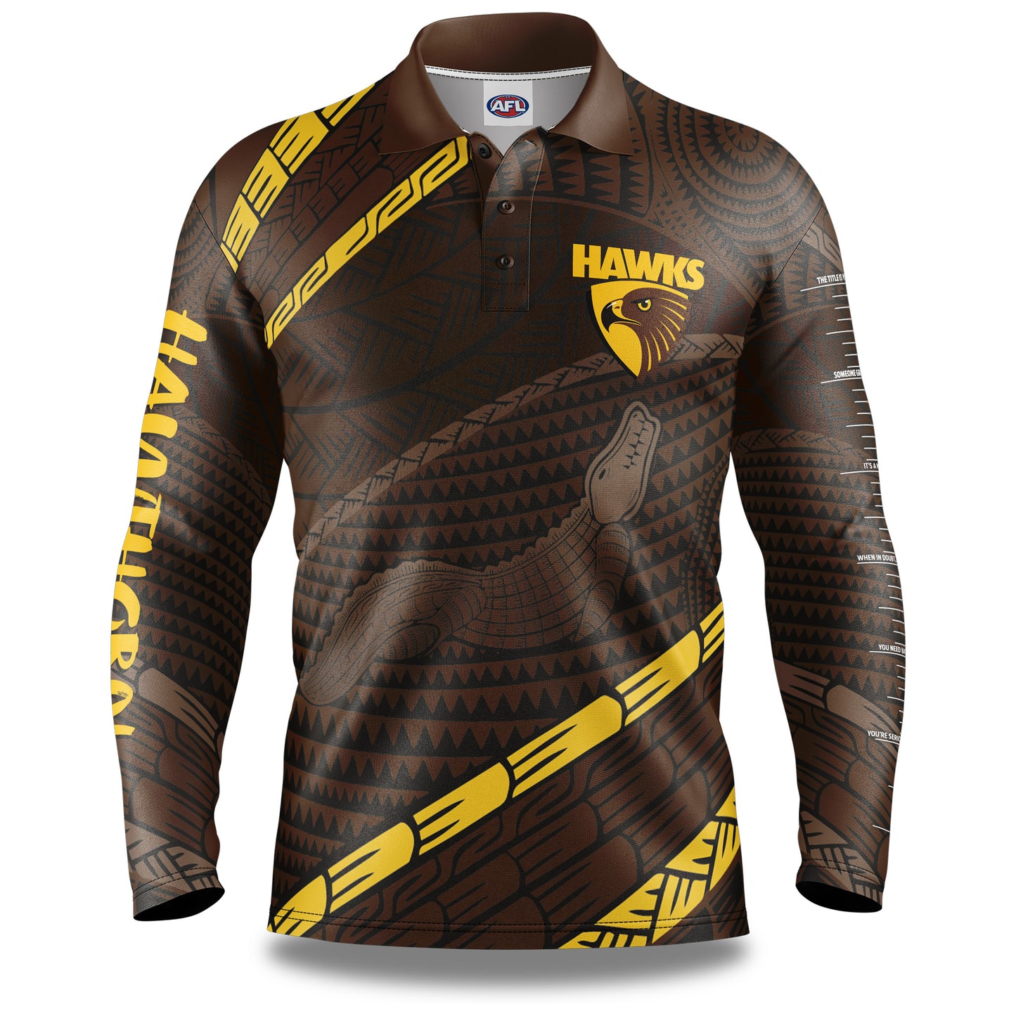 AFL KOEDAL FISHING SHIRT - HAWTHORN HAWKS