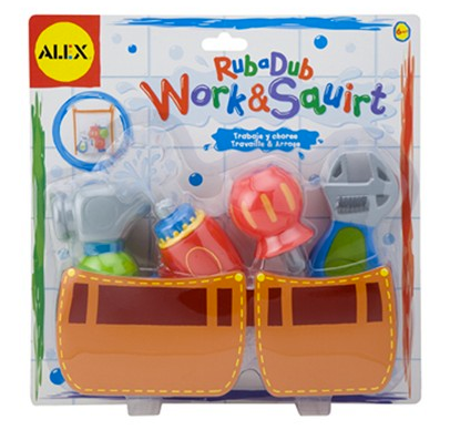 ALEX BATH TOYS - RUB A DUB WORK & SQUIRT - TOOL BELT