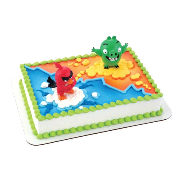 ANGRY BIRDS RED BIRD & BAD PIGGY CAKE DECORATION KIT