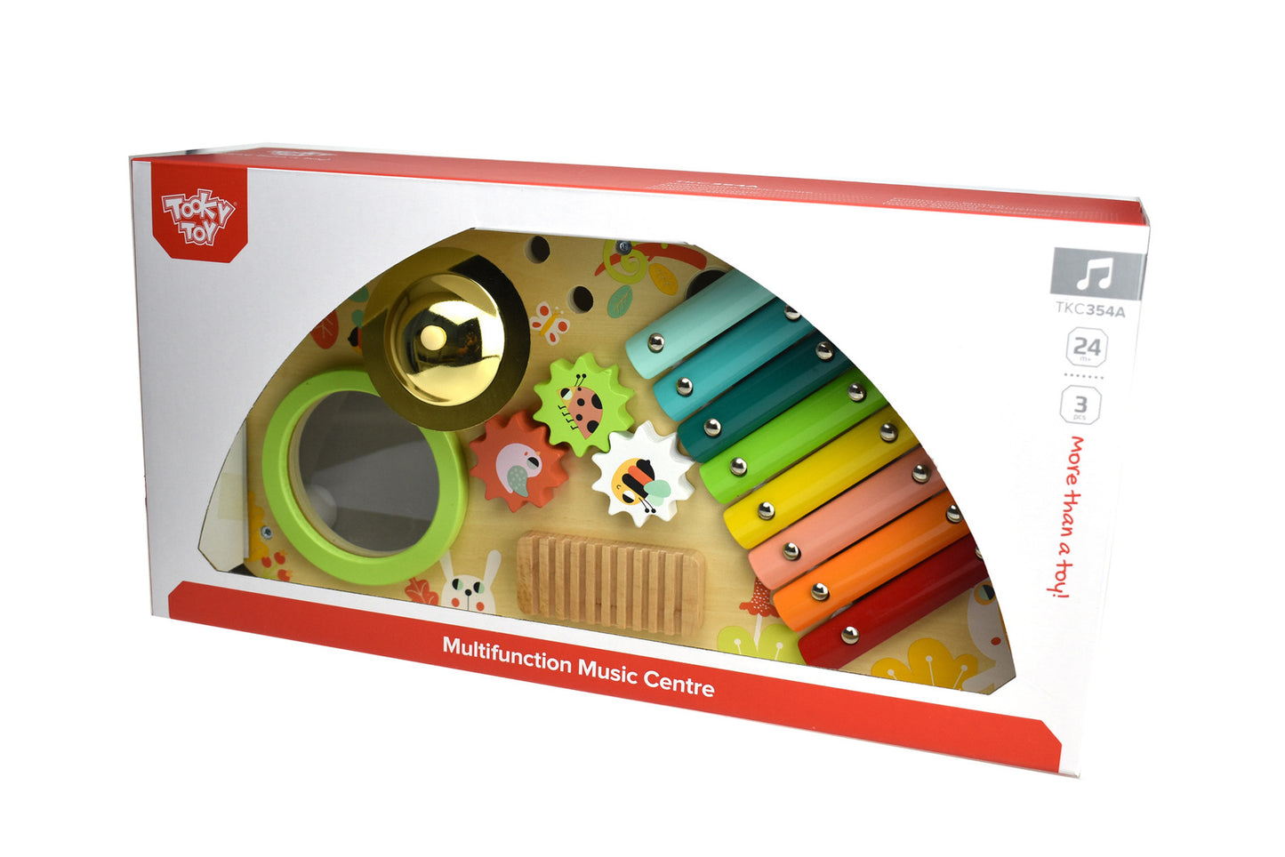 TOOKY TOY WOODEN MULTIFUNCTION MUSIC TABLETOP