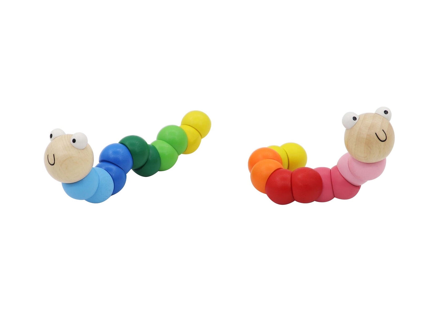 KAPER KIDZ WOODEN JOINTED WIGGLY WORMS