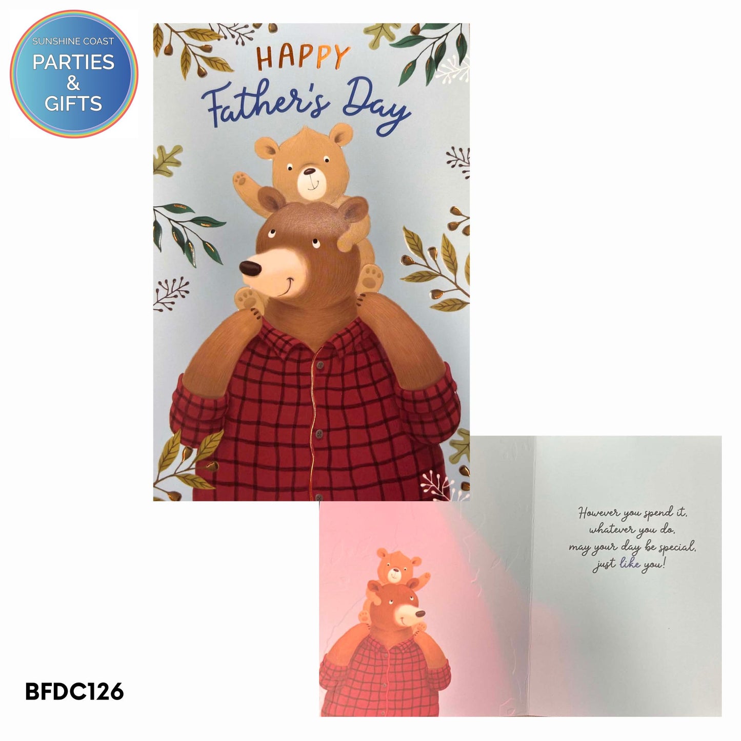 FATHERS DAY CARD - BEAR