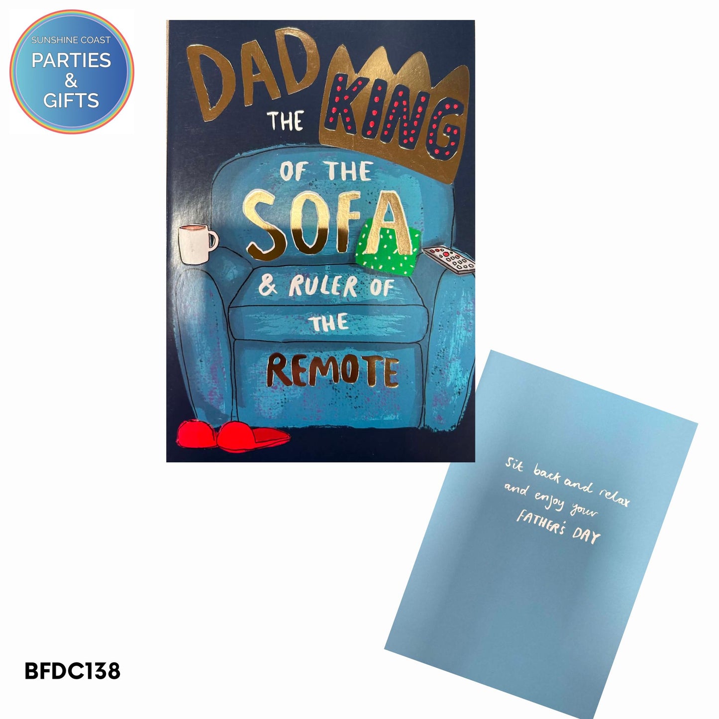 FATHERS DAY CARD - SOFA KING