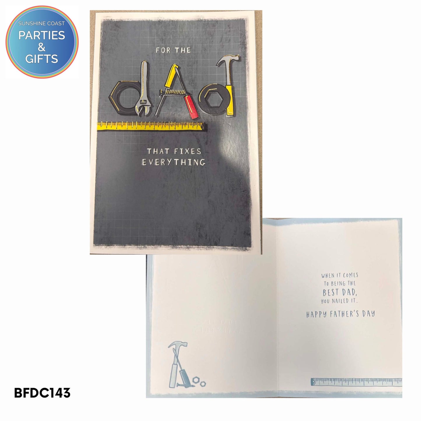 FATHERS DAY CARD - DAD TOOLS