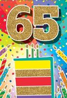 BIRTHDAY CARD - 65TH BIRTHDAY
