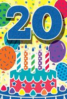 BIRTHDAY CARD - 20TH BIRTHDAY